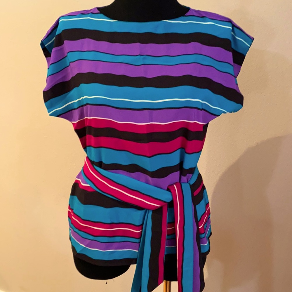 80s blouse and matching sash